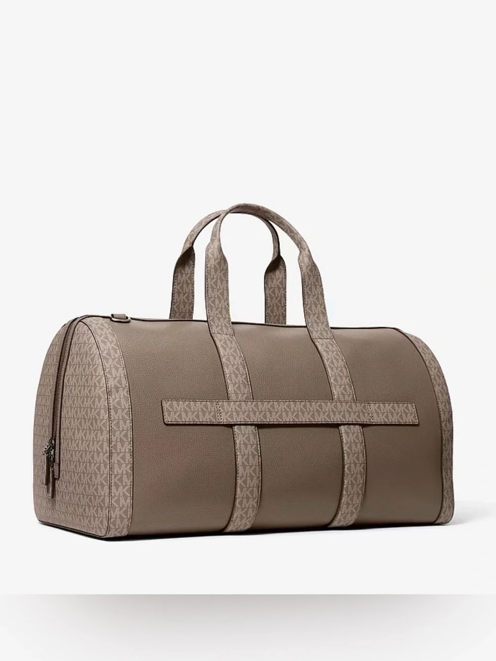 Michael Kors Cooper Pebbled Leather and Signature Logo Duffel Bag